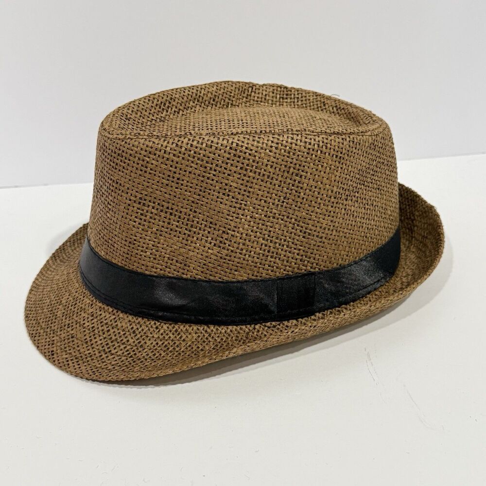 Breathable Short Brim Fedora Classic Summer Beach Sun Hat Panama Cap Men Women